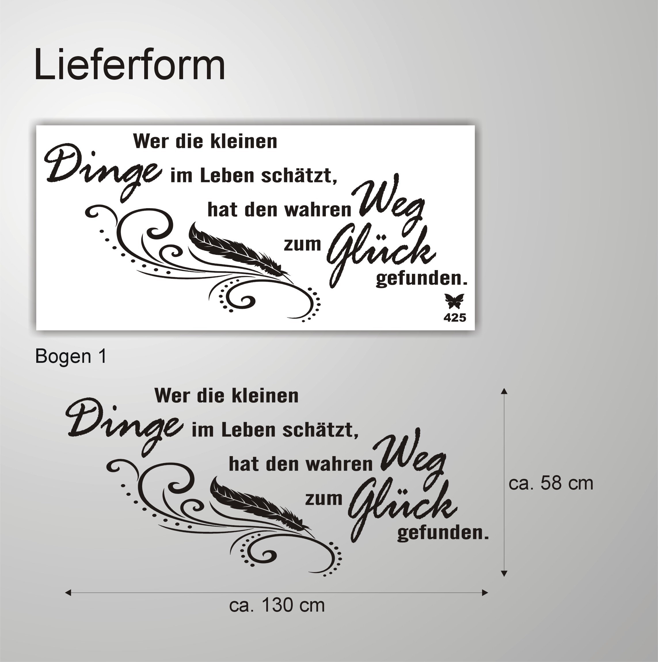 Wandtattoodie kleinen